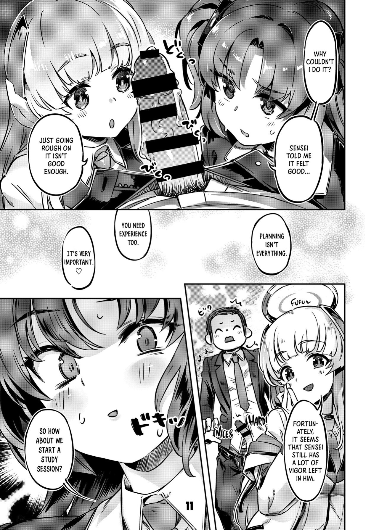 [Zombie to Yukaina Nakamatachi (Super Zombie)] Sensei! Sakiccyo dake de Iin desu ka? | Sensei! Are You Fine With Just The Tip? (Blue Archive) [Panatical]