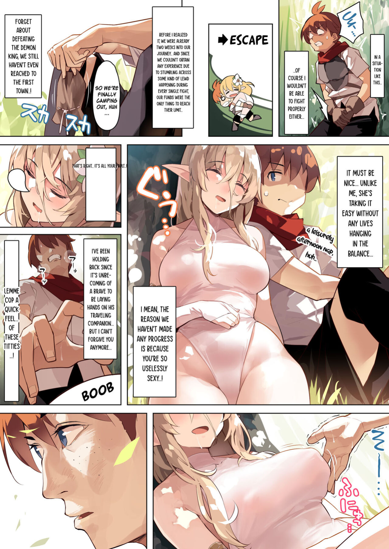 [Kekemotsu] Dame na Otoko ni Yasashii Elf Manga | A Manga About a Hopeless Man Who Has Sex With a Kind Elf