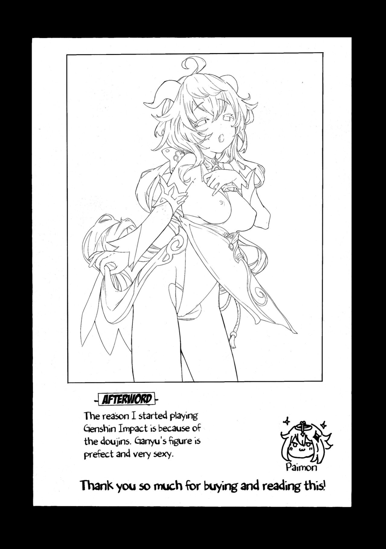 (C101) [bannoutumayoujiire (Bitou)] Ganyu Zangyouchuu | Ganyu Working Overtime (Genshin Impact) [LunaticSeibah]
