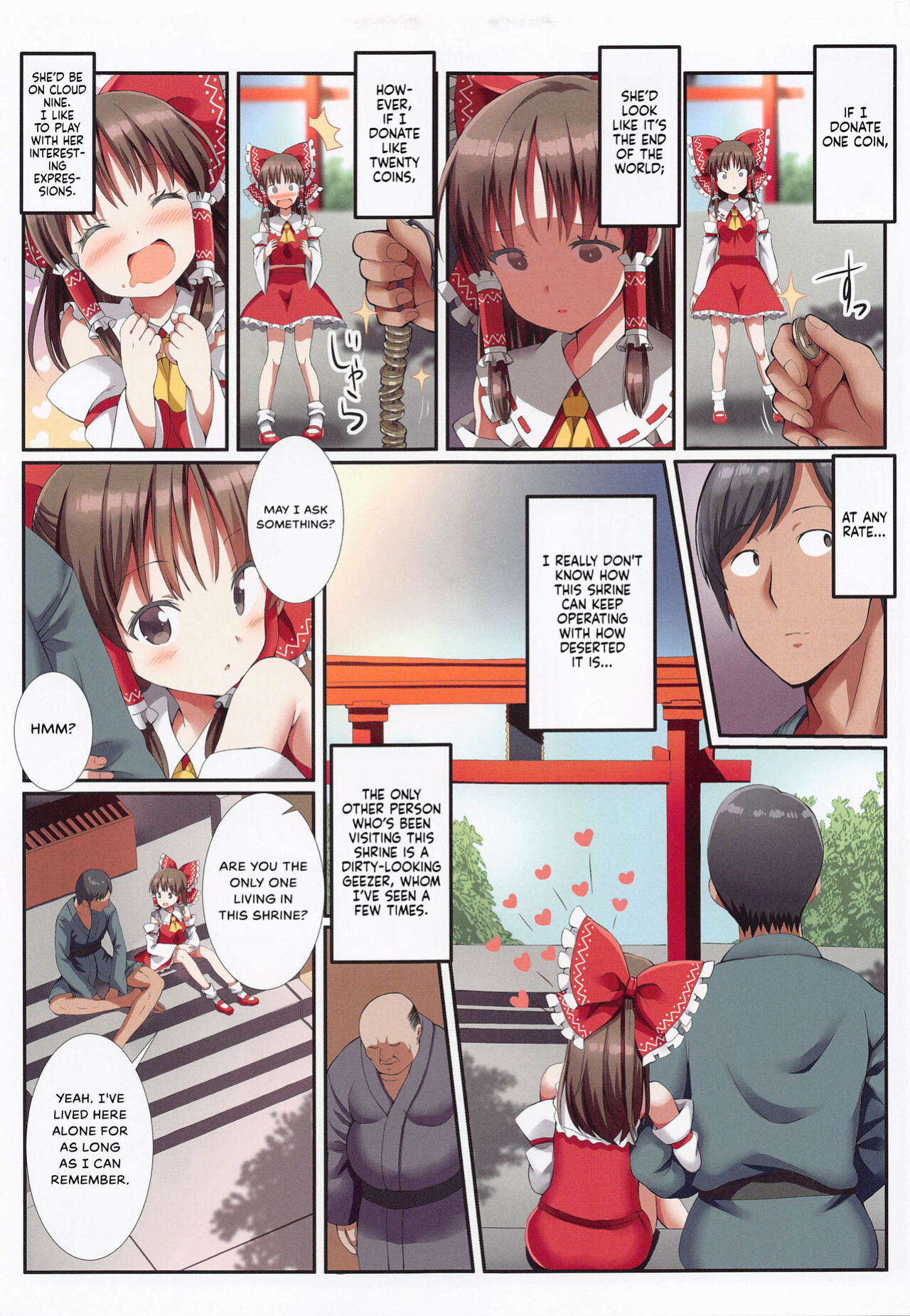 (Reitaisai 19) [Nanmin Festival (Gibuchoko)] Hakurei no Chiisana Miko-san to no Himitsu no Business | Hakurei's Small Miko-san's Secret Business (Touhou Project) {Hennojin}