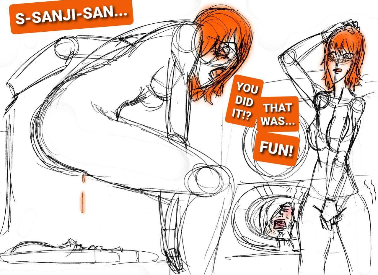 [kaemede] Nami troubles at the bathroom... (One Piece)