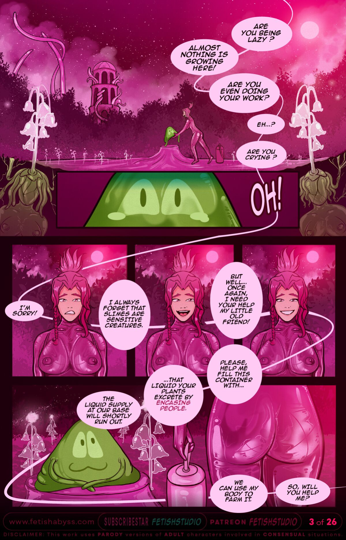 SLIME TENTACLES | LATEX PLANT ENCASEMENT | FETISH ABYSS #4