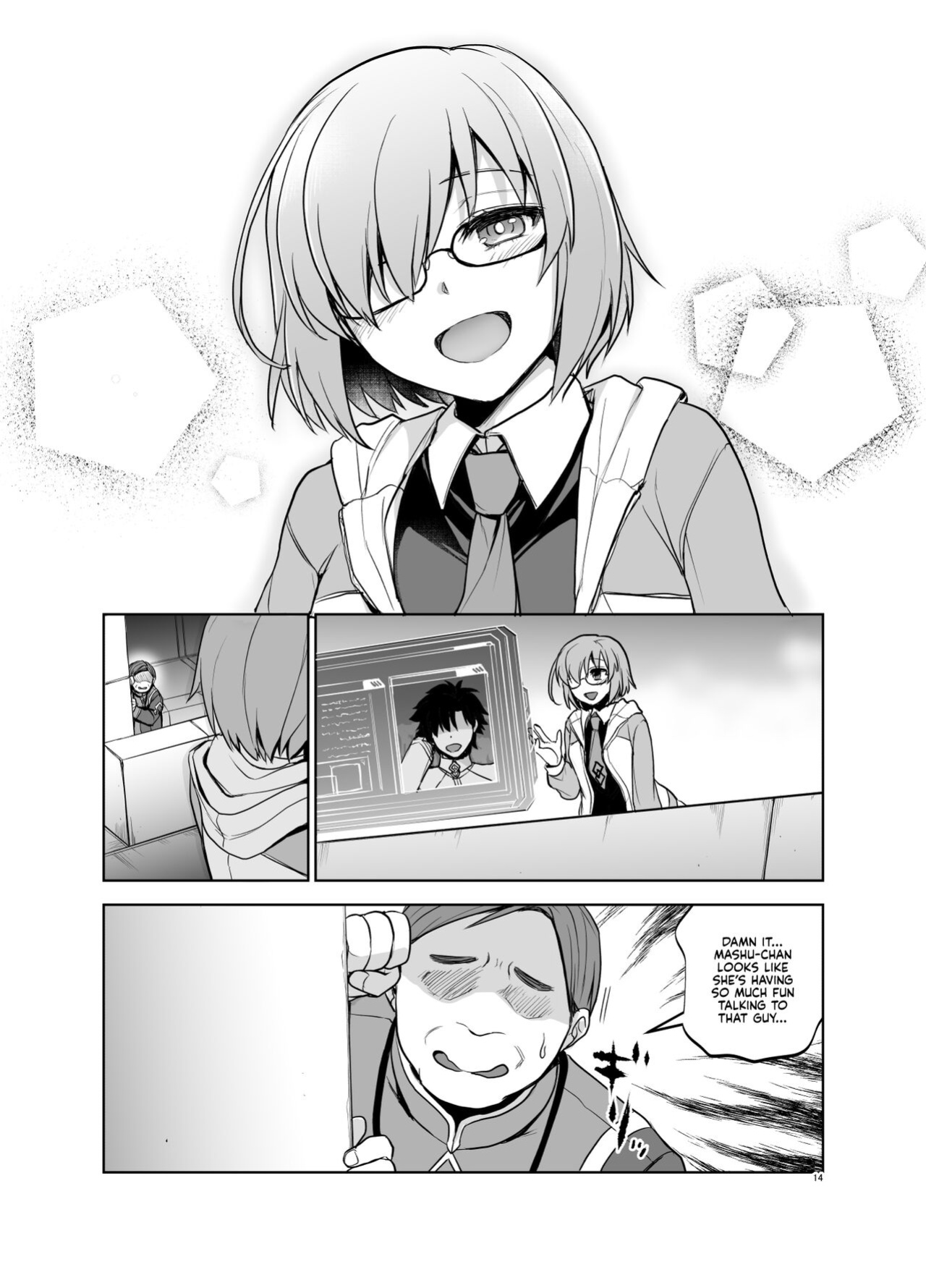 (C101) [Touketsu Shamen (Touketsu)] Mashu Must Deal with this Pushy n' Lusty Oji-san Whenever Senpai is Busy Rayshifting! (Fate/Grand Order) [Kyuume]