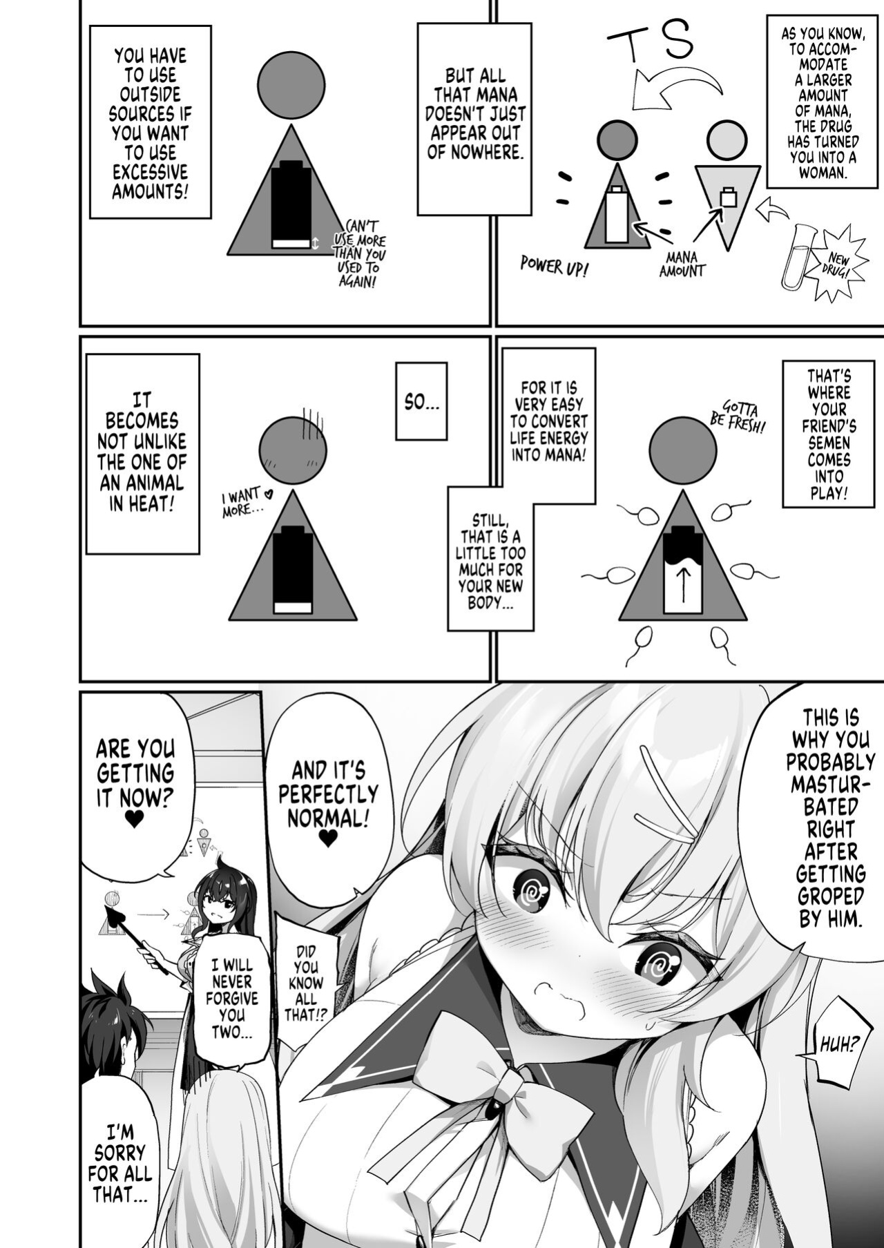 [Slime no Kanmuri (Kanmuri)] Sinyaku TS: Mahou Seikatsu! | New TS Drug! My Life As a Female Magic Student [SachiKing]