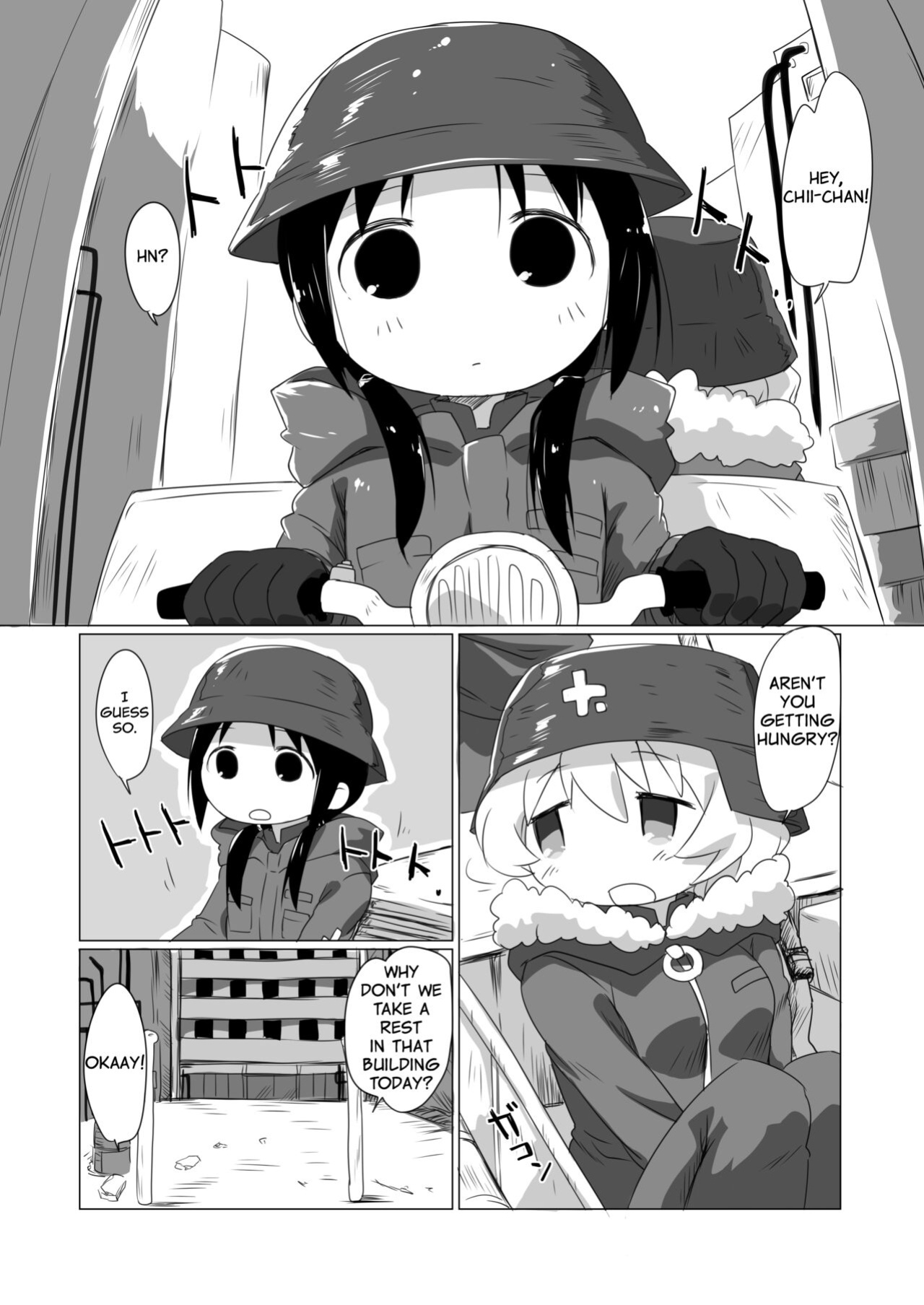 (C93) [Goberazzo (Mukaibi Aoi)] MoreOneSex (Shoujo Shuumatsu Ryokou) [YurikaMoment]