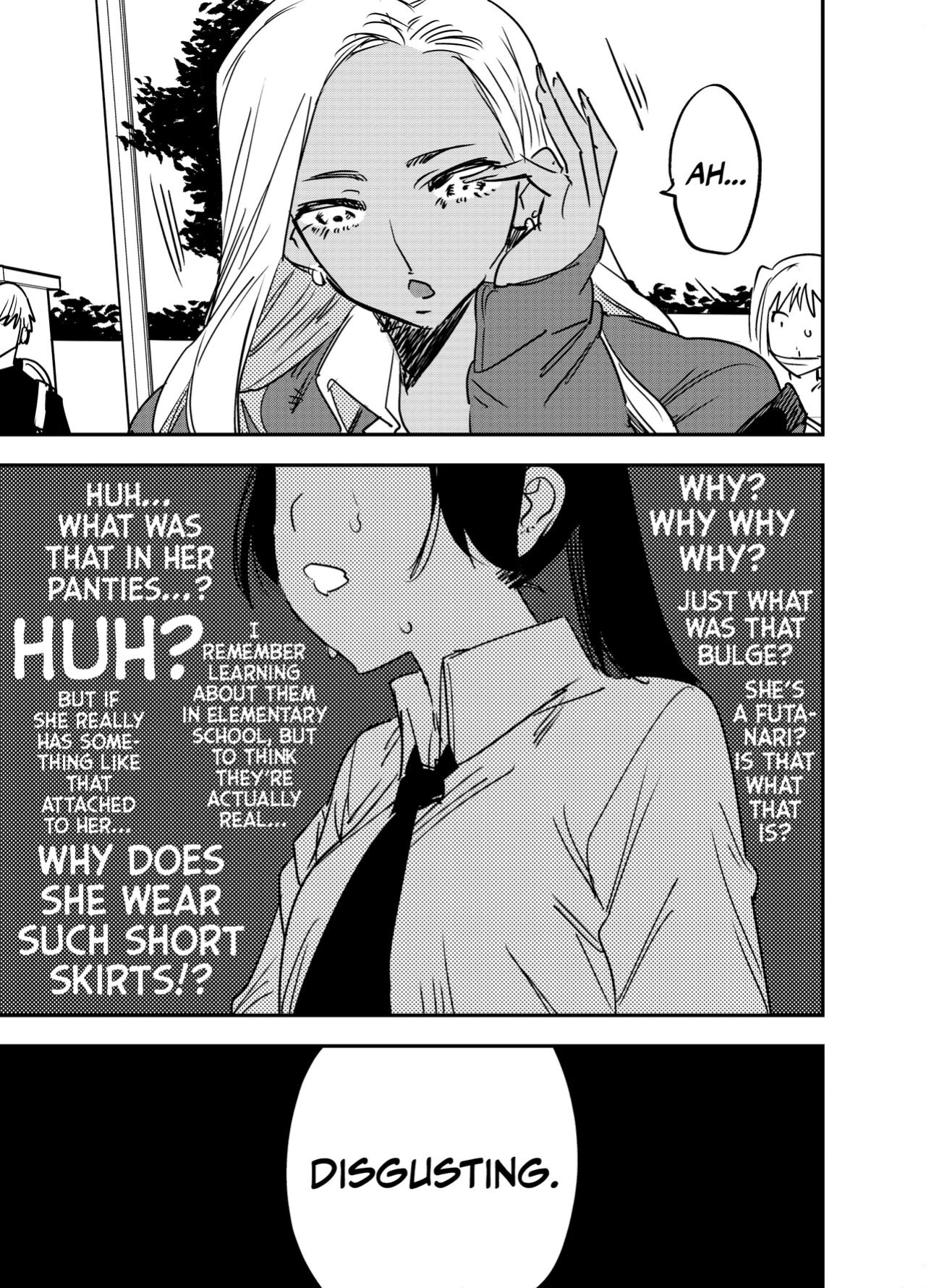 [Tosha Pink (Chimeda)] Gal no Chinpo o Kyohi Shitara... [Futanari Gal x Jajjimento] | [Tosha Pink (Chimeda)] But, If I Refuse This Gyaru's Dick... (Futanari Gyaru x Public Morals Council Member) [Mr_Person]
