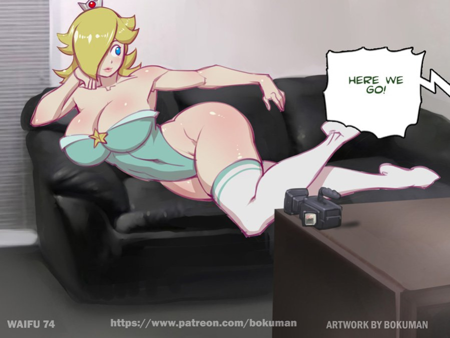 Bokuman Waifu on couch renewed