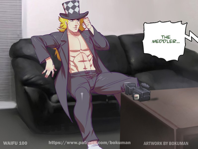 Bokuman Waifu on couch renewed