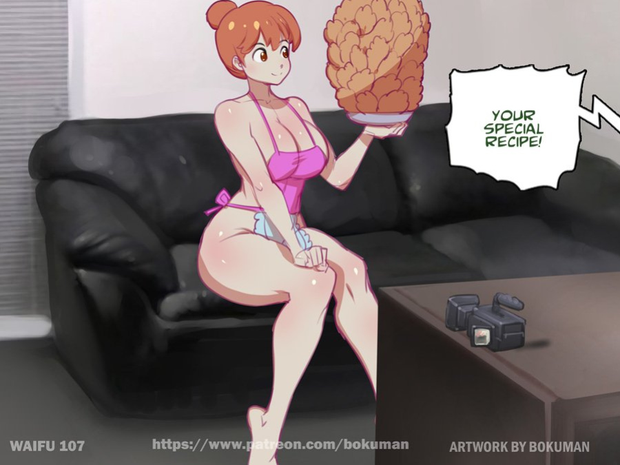 Bokuman Waifu on couch renewed
