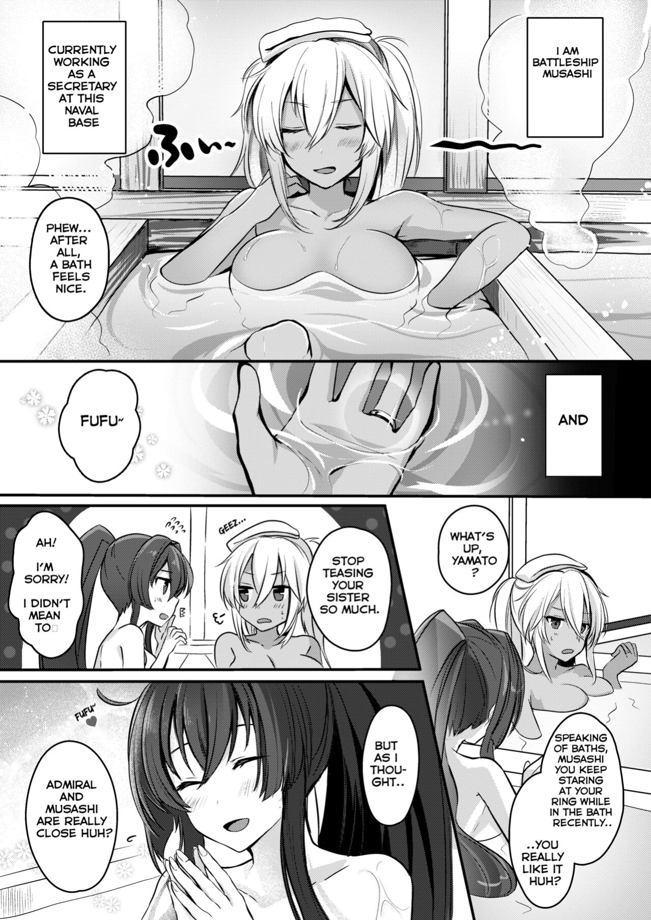 (C96) [Marosaan (Yunamaro)] Musashi-san no Yoru Jijou Shoya Hen (Kantai Collection -KanColle-) [Carl]