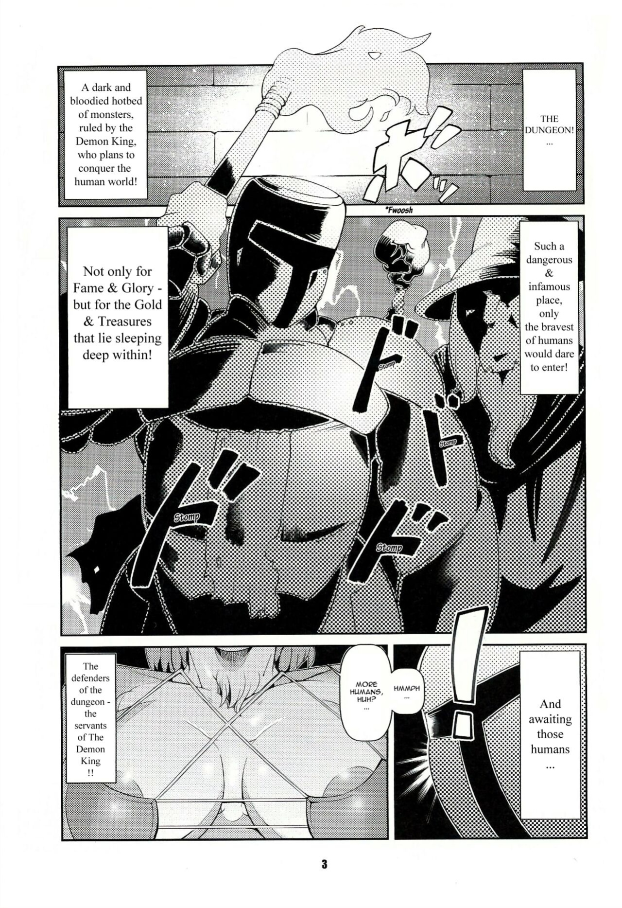 (C89) [Kemono Ekaki no Kousoku 2 (Sindoll)] Dungeon [3DD_the_Blank Localized]