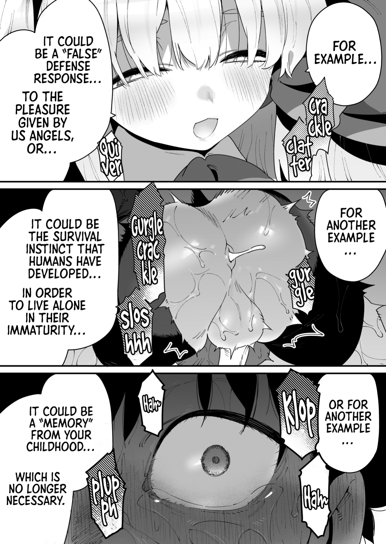 [Gyuutan Teishoku e no Koi] Human-san, Who Gets "Adjusted" by a Superior Angel | Part 2 [Sonarin迫]