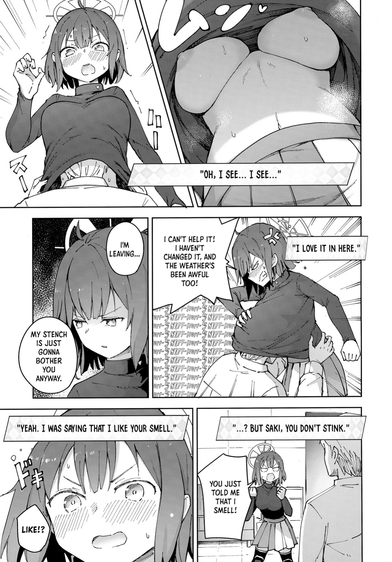 (C100) [MMU2000 (Mishima Hiroji)] Saki o Suinagara H suru Hanashi | That Time I Boned Saki While Getting a Nice Whiff of Her (Blue Archive) [Panatical]