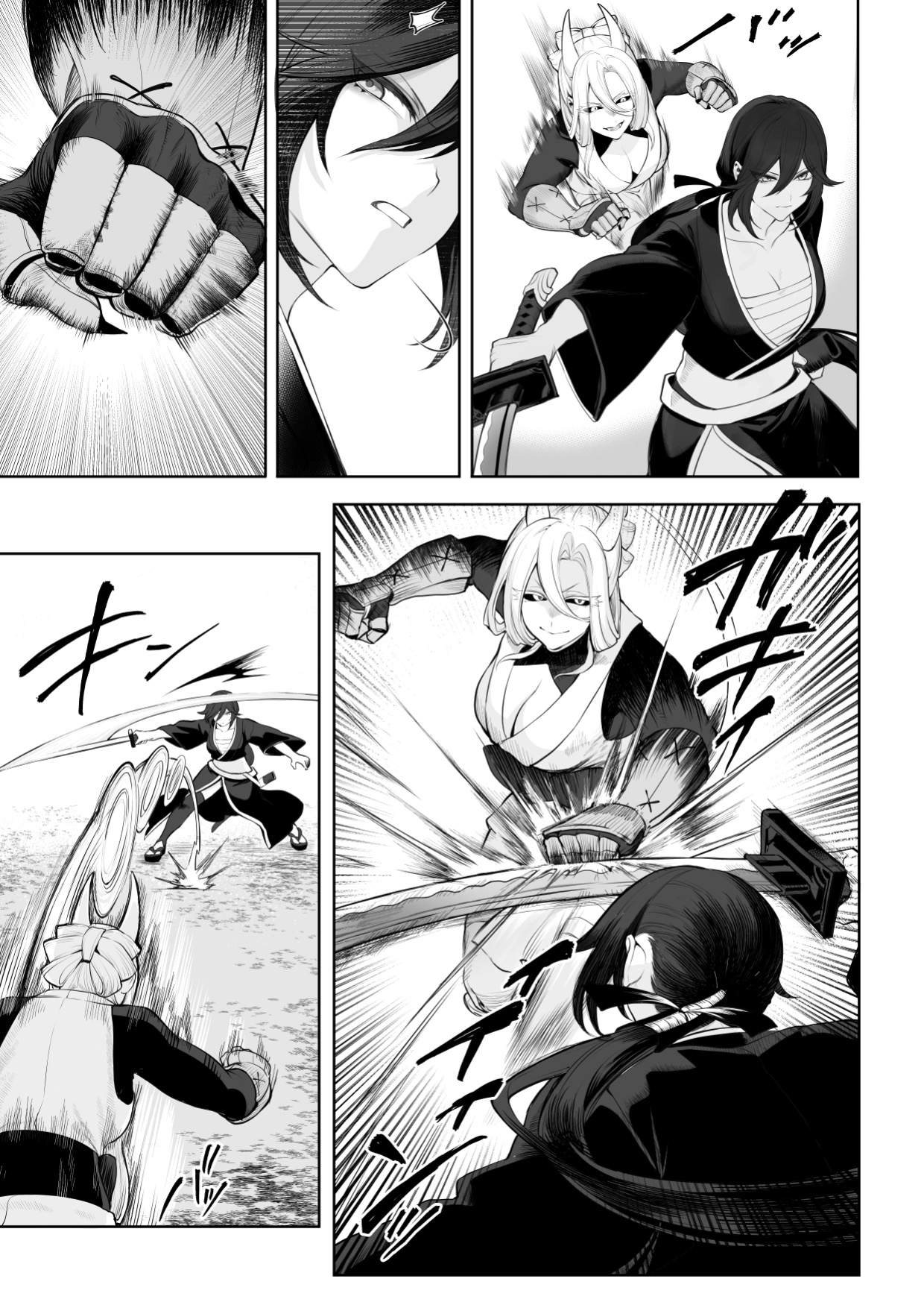 [Nekono Oyashiro (Mashu)] Ikusa Otome to Ikusa Goto! ~Onna Samurai Hen~ [Zaku Scans]