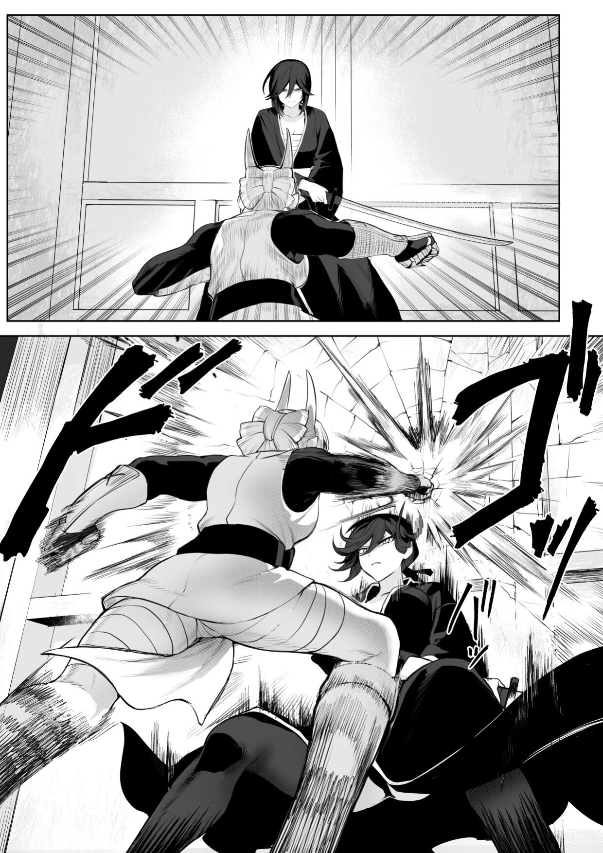 [Nekono Oyashiro (Mashu)] Ikusa Otome to Ikusa Goto! ~Onna Samurai Hen~ [Zaku Scans]