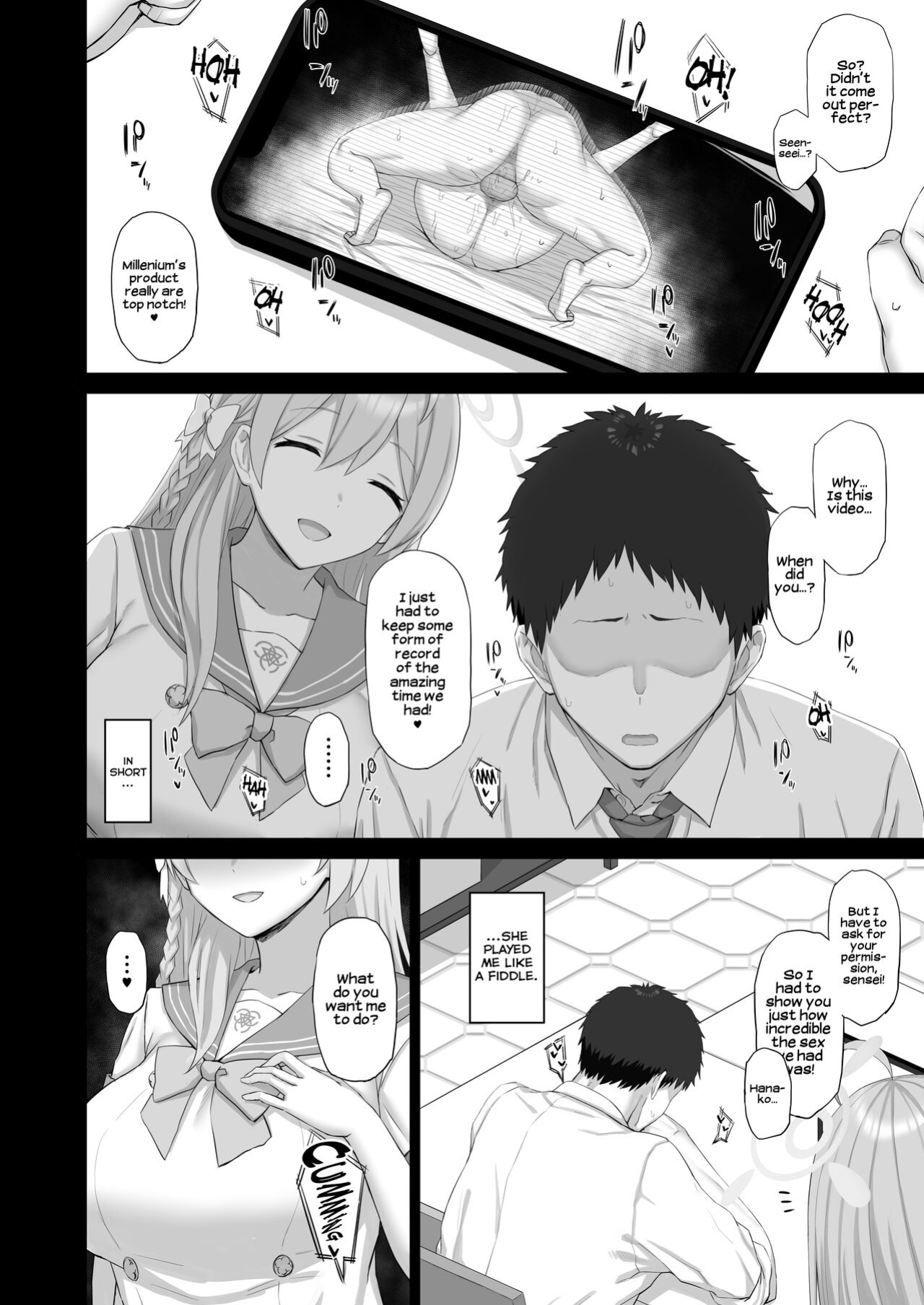[Gomuhachi (Gomu)] Roshutsu Shoujo to Zange Ana | The Exhibitionist and the Confessional (Blue Archive) [Shiromaru]