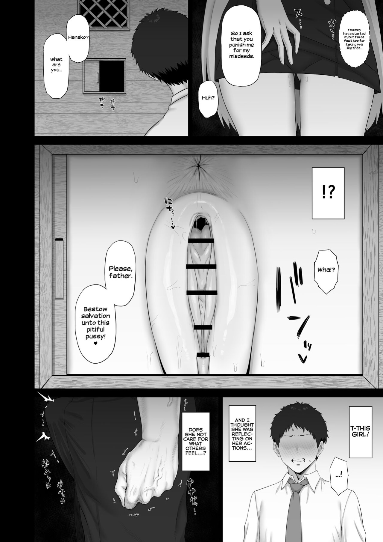 [Gomuhachi (Gomu)] Roshutsu Shoujo to Zange Ana | The Exhibitionist and the Confessional (Blue Archive) [Shiromaru]