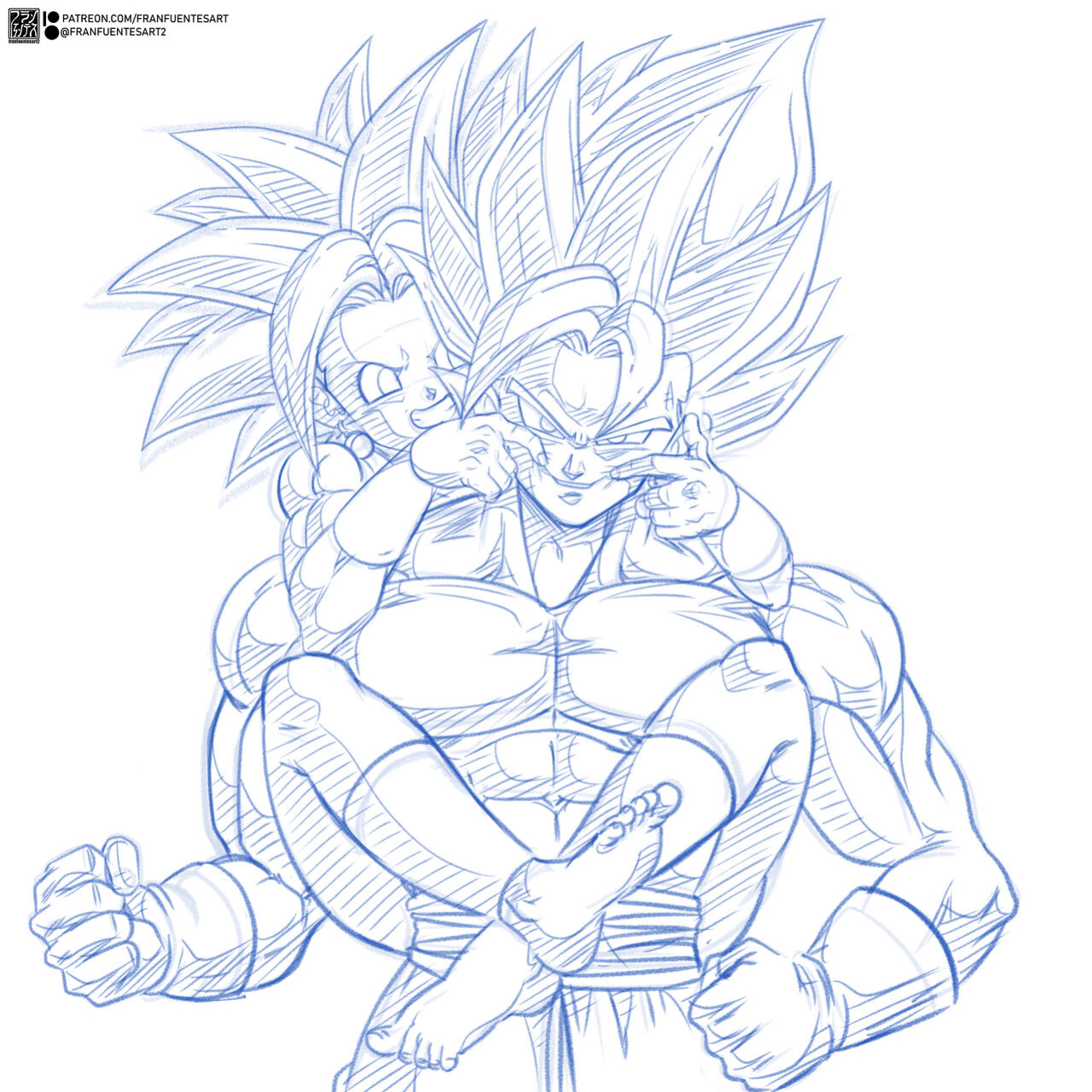 [Fran Fuentes] Vegetto x Kefla (Dragon Ball Super)