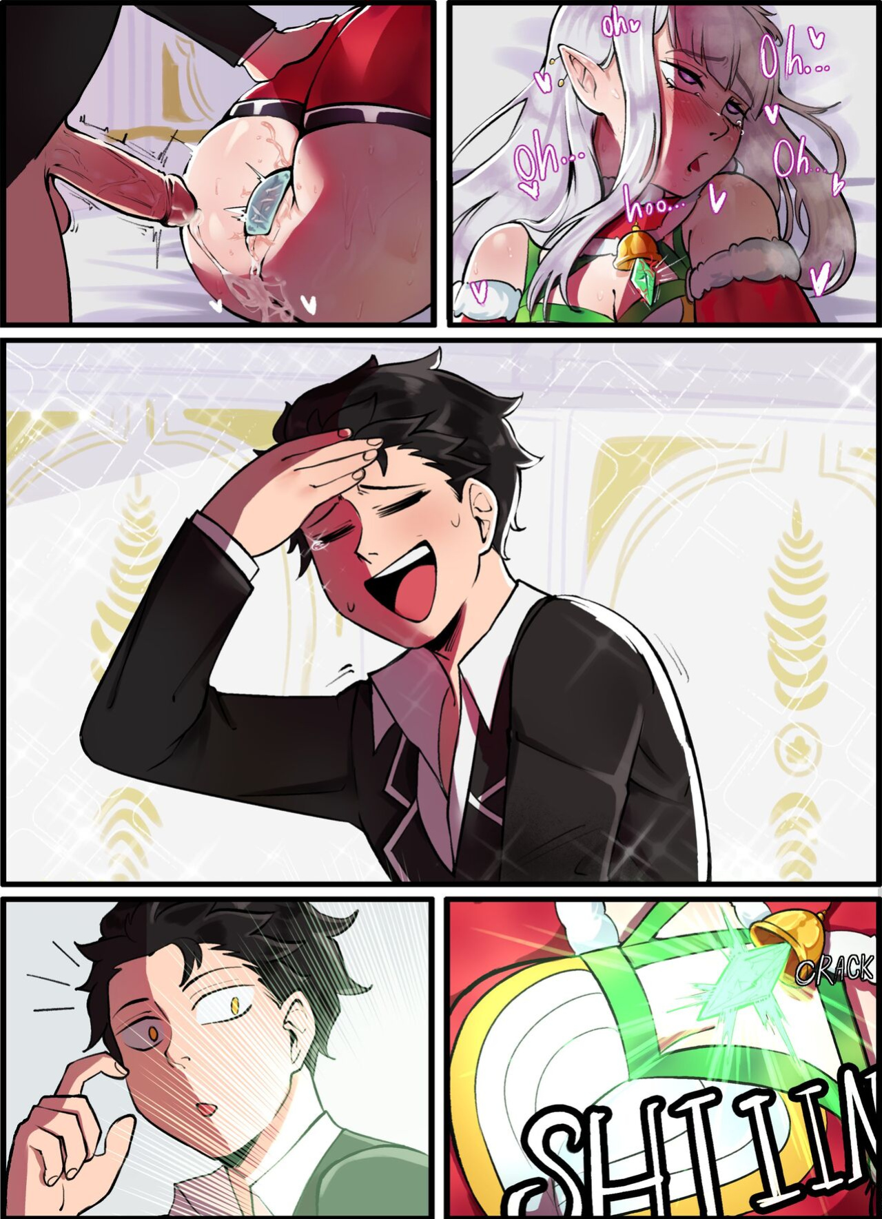 [Hentaly] Xmas comic (2021 / 2022) (Re:Zero)