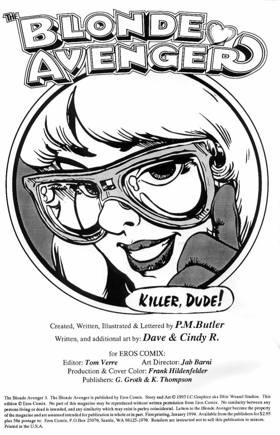 [P.M. Butler] The Blonde Avenger #3