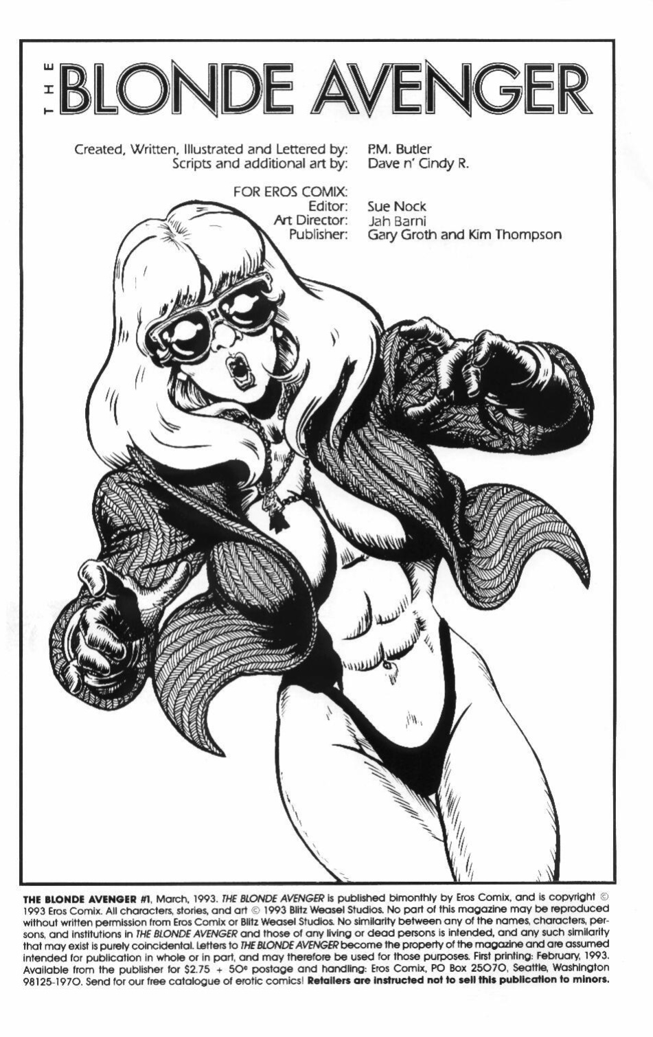 [P.M. Butler] The Blonde Avenger #1