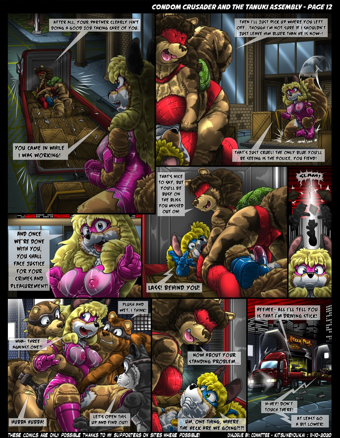 Condom Crusader and the Tanuki Assembly by Kitsune Youkai
