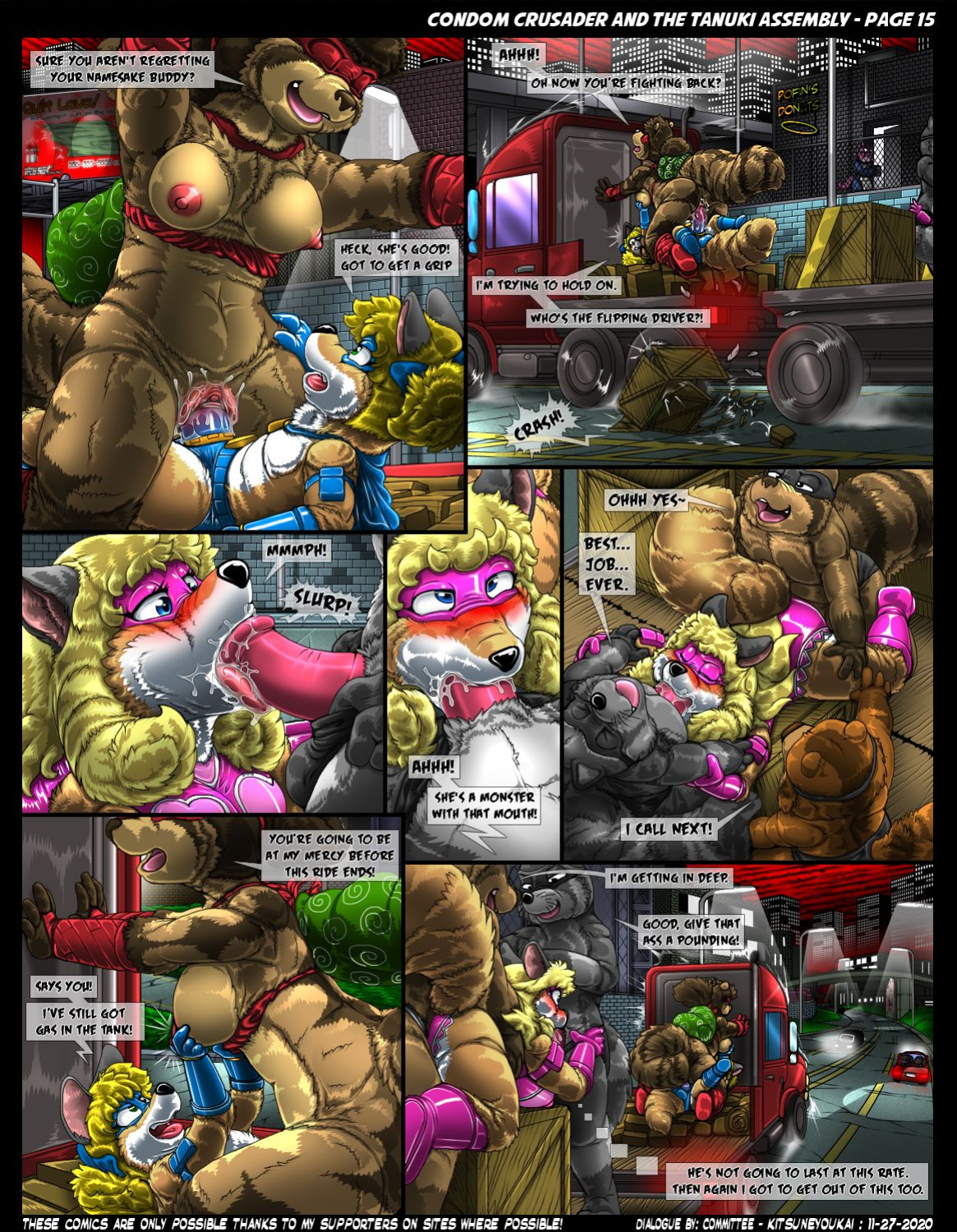 Condom Crusader and the Tanuki Assembly by Kitsune Youkai