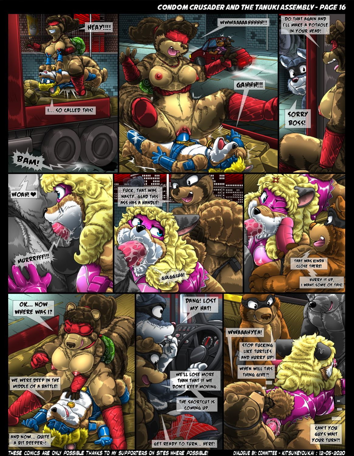 Condom Crusader and the Tanuki Assembly by Kitsune Youkai