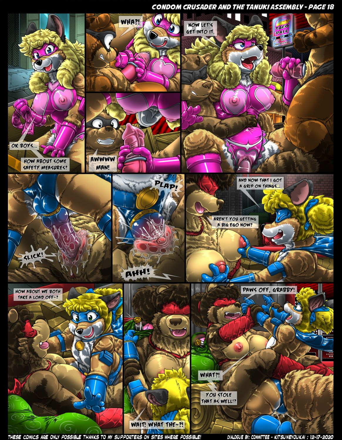 Condom Crusader and the Tanuki Assembly by Kitsune Youkai