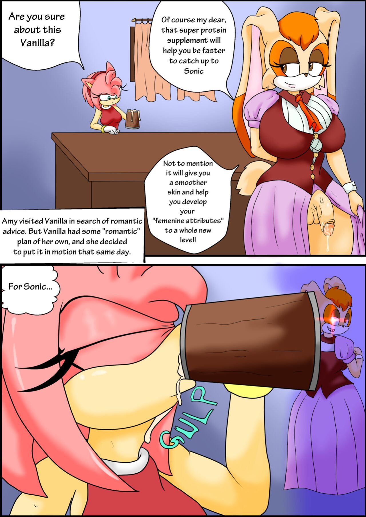 [Inmersion] "Breaking Rose" - Futa on Female / Vanilla and Amy Rose
