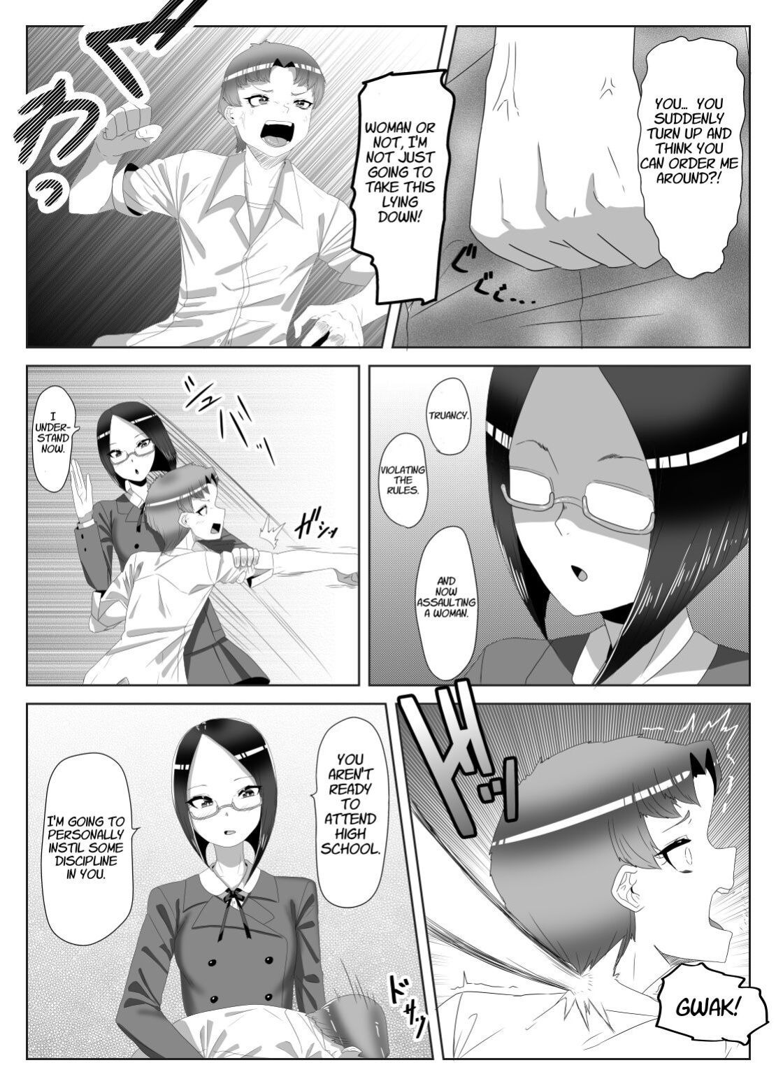 [Nitiniti Sowa (Apacchi)] Futanari Seitokaichou no Furyou Otokonoko Kousei Keikaku 1