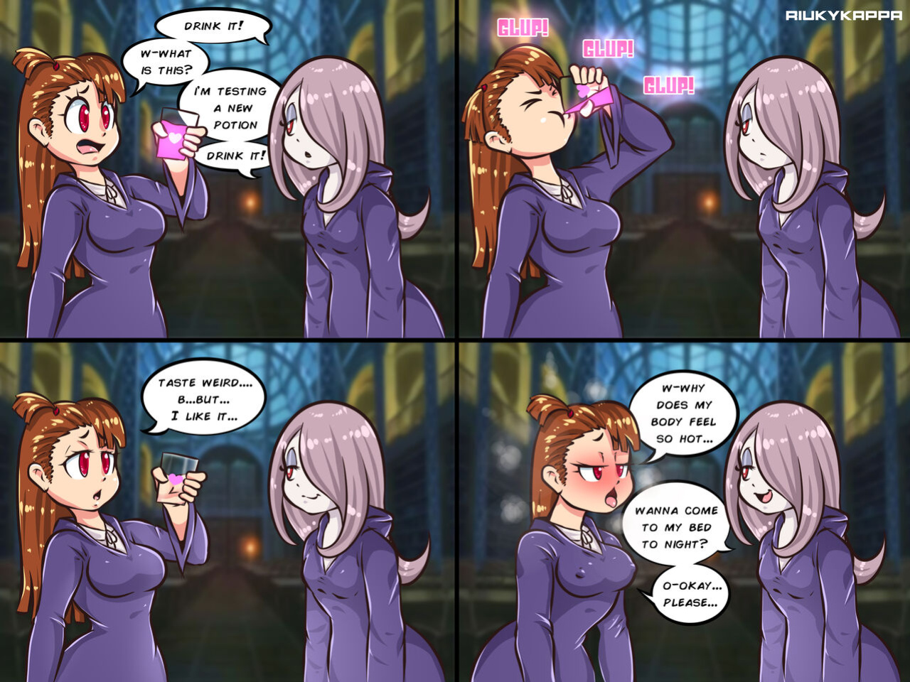 Making a love potion (Little Witch Academia)