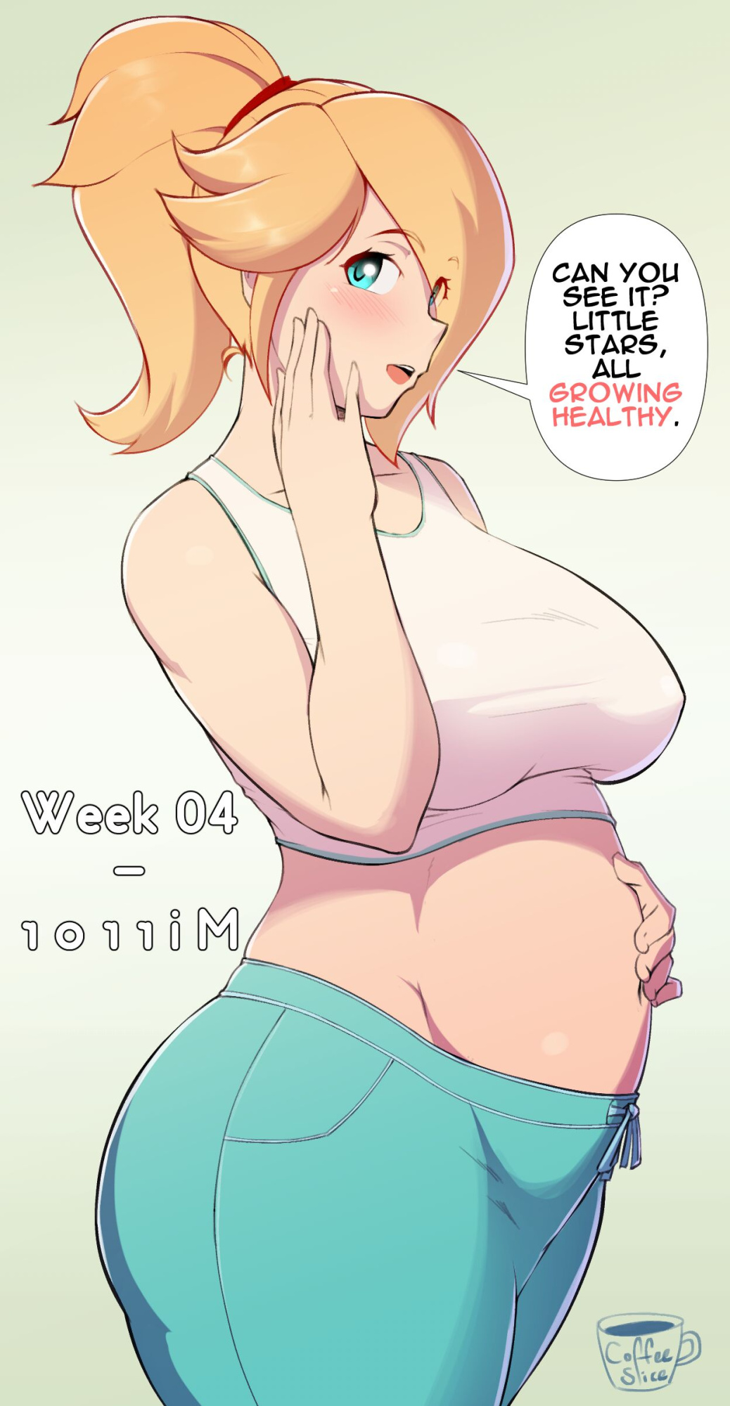 Rosalina's Galactic Pregnancy (Super Mario Galaxy)