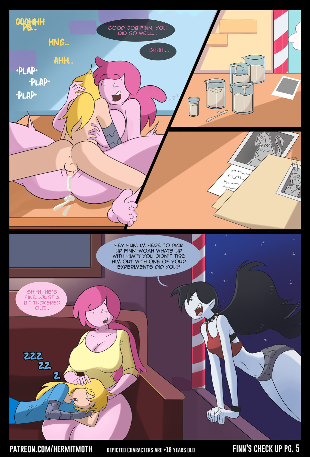 [Hermit Moth] PB gives Finn a Check Up..(Adventure Time)