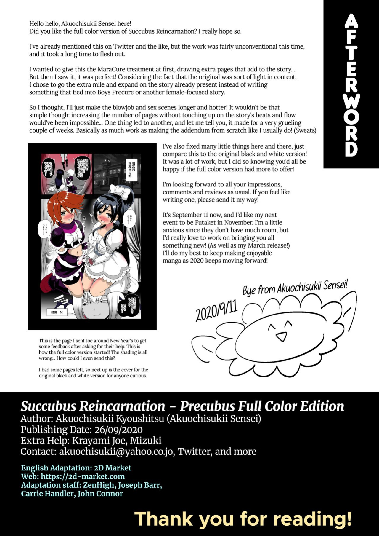 [Akuochisukii Kyoushitsu (Akuochisukii Sensei) Inma Tensei Full Color Ban | Succubus Reincarnation (Futari wa PreCure)