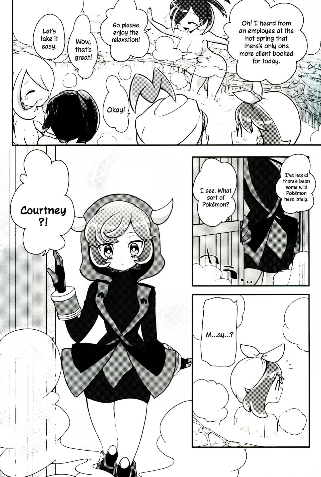 (C90) [chori (Mokki)] Otome no Kashikiri Fuen Onsen | Maiden's Private Lavaridge Hot Spring (Pokémon) [MobTarou]