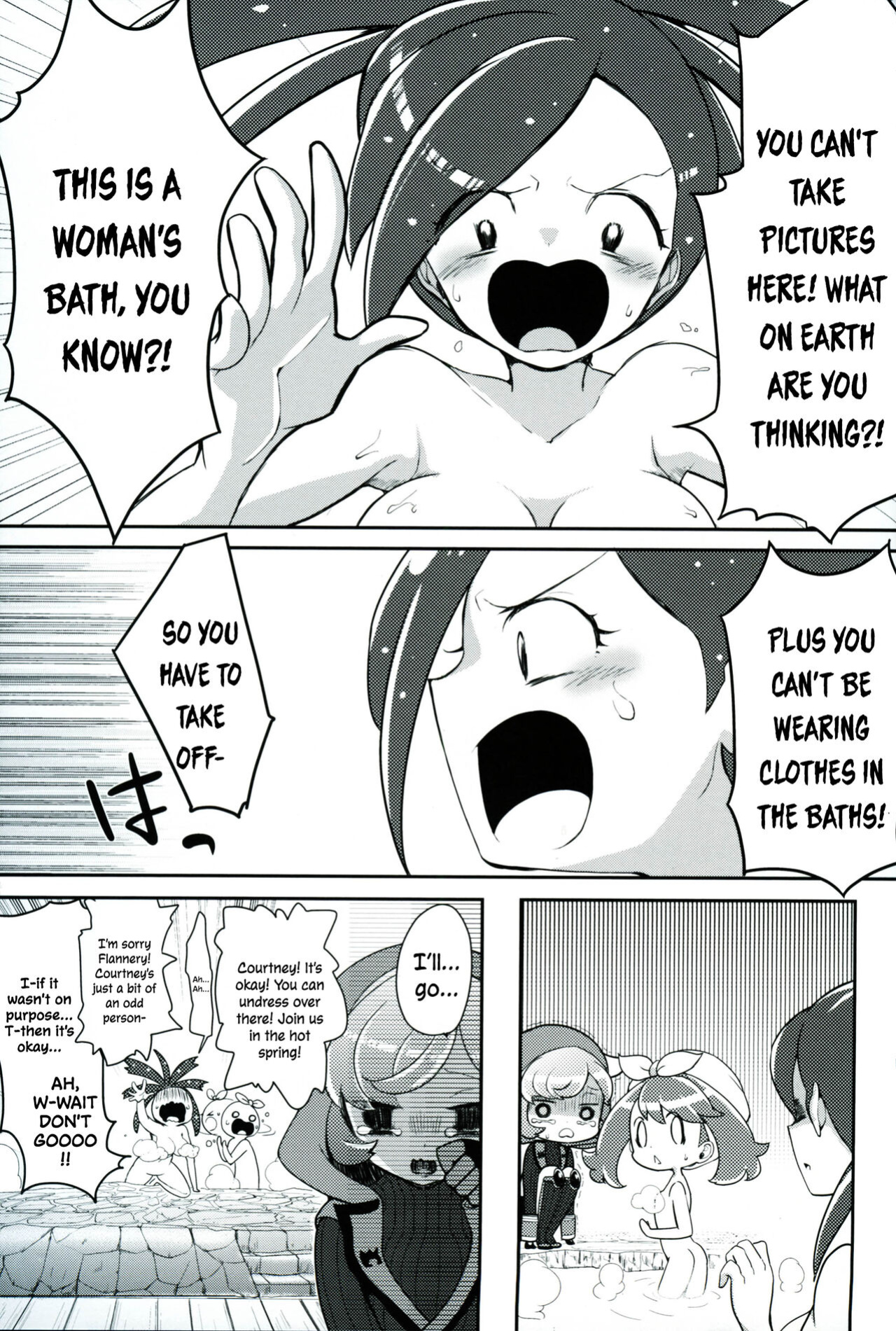 (C90) [chori (Mokki)] Otome no Kashikiri Fuen Onsen | Maiden's Private Lavaridge Hot Spring (Pokémon) [MobTarou]