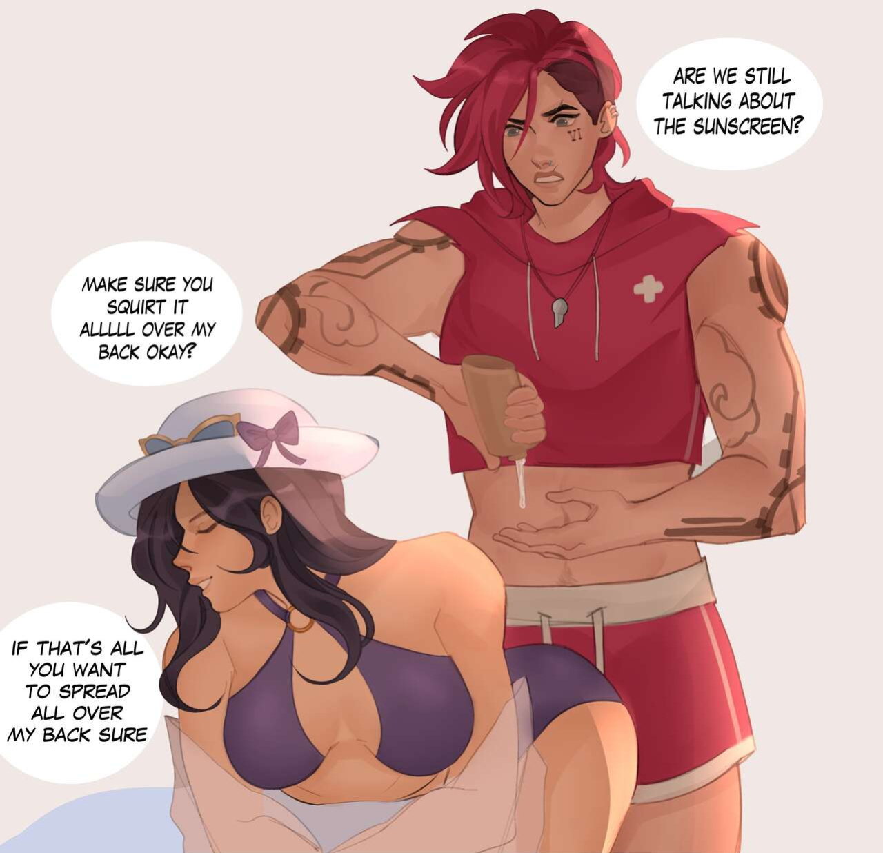 [Lesbeanlatte / Sapphyxiate] Vi and Caitlyn comics and art (Arcane: League of Legends)