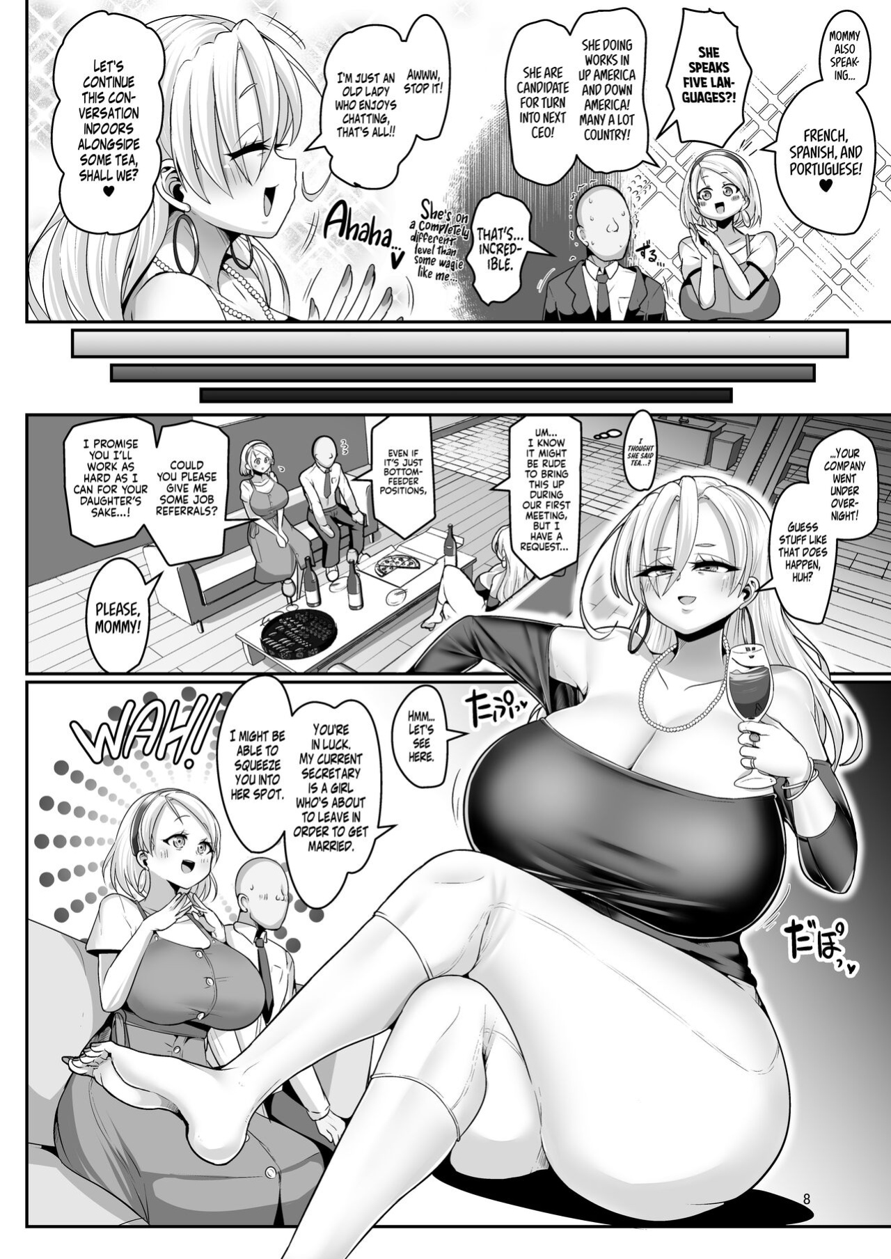 [Shinshunshantonshou (Bukatsu)] H Daisuki Kinpatsu Hakujin Bakunyuu Ryuugakusei ga Tonari no Heya ni Hikkoshite Kita!! 2 ~Mama mo Ore no SeFri ni Natta!!~ {head empty}