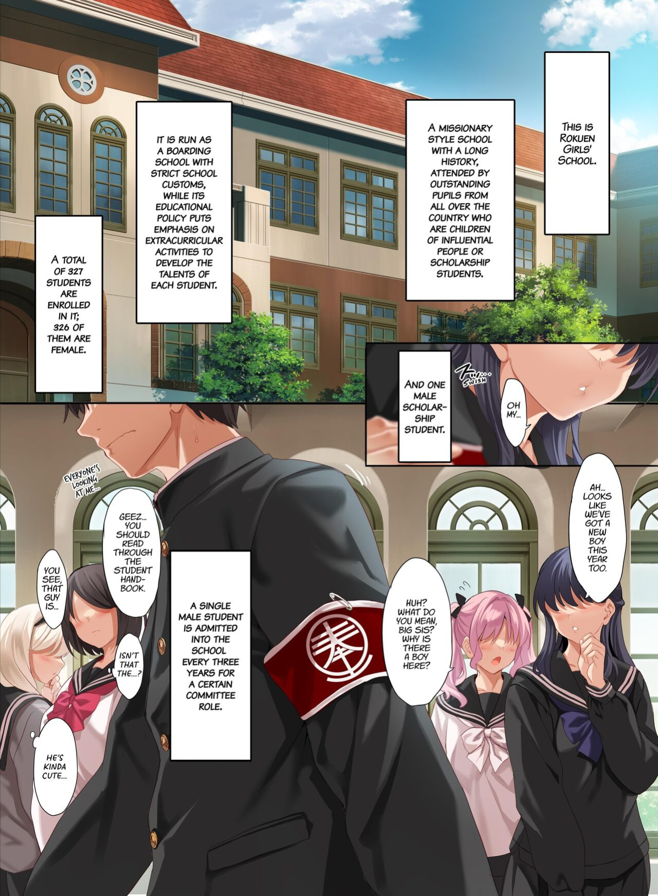 [clesta (Cle Masahiro)] The Only Guy at an All Girls Academy is Obligated to PUT OUT ~Sex Service Stallion Duty~