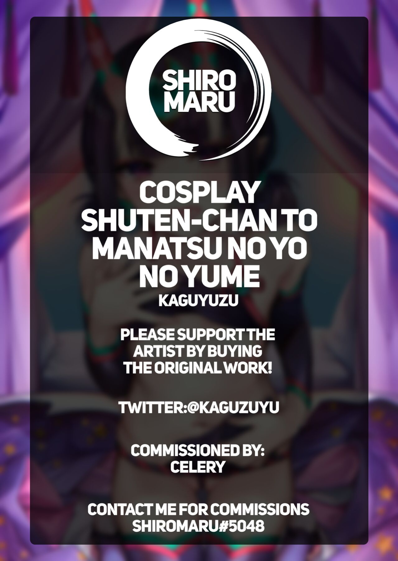 (C96) [Junjou Harinezumi (Kaguyuzu)] Cosplay Shuten-chan to Manatsu no Yo no Yume | A Midsummer Night's Dream with Shuten in Cosplay (Fate/Grand Order) [Shiromaru]