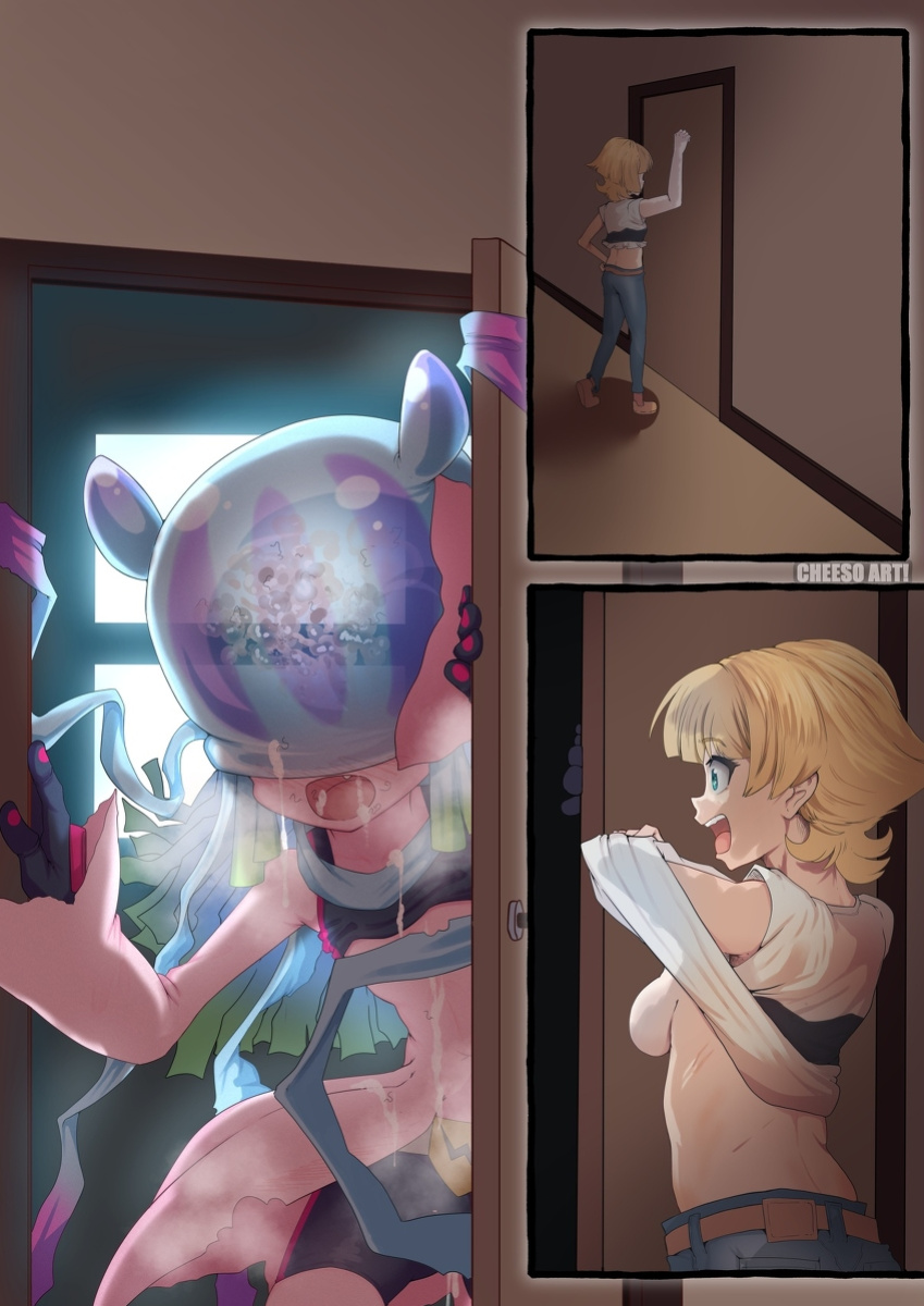 [CheesoArt] Watashi no saiai no hito ni meiwakuwokakeru no o yamete kudasai! (Digimon Ghost Game)