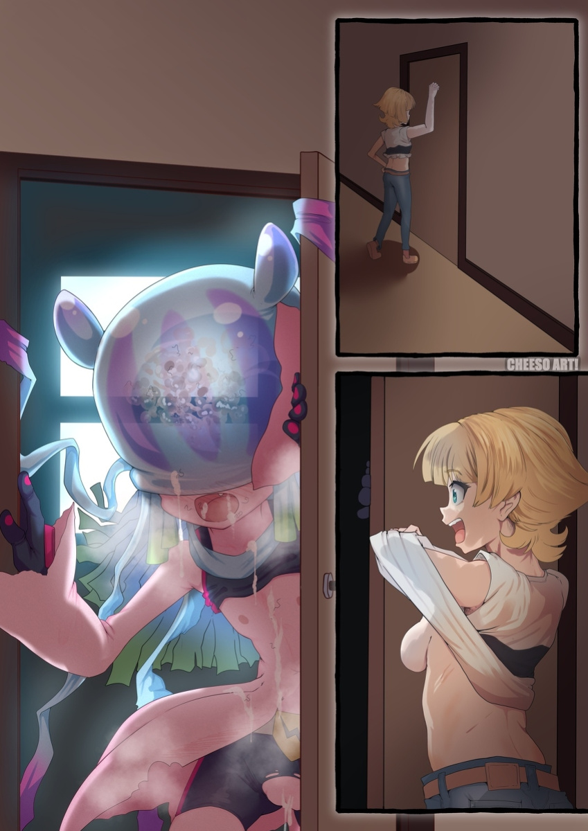 [CheesoArt] Watashi no saiai no hito ni meiwakuwokakeru no o yamete kudasai! (Digimon Ghost Game)
