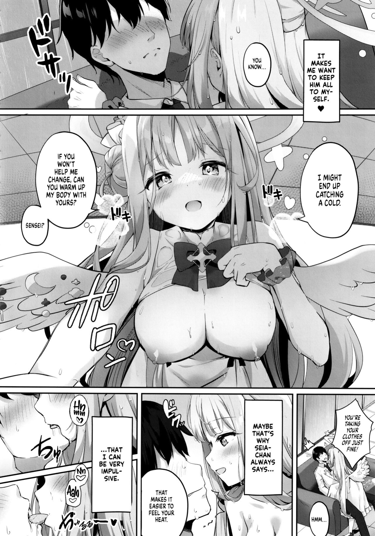(C101) [Kinokomushin (Kinokomushi)] Mika to Amayadori | Sweet Shelter with Mika (Blue Archive) [Shiromaru]