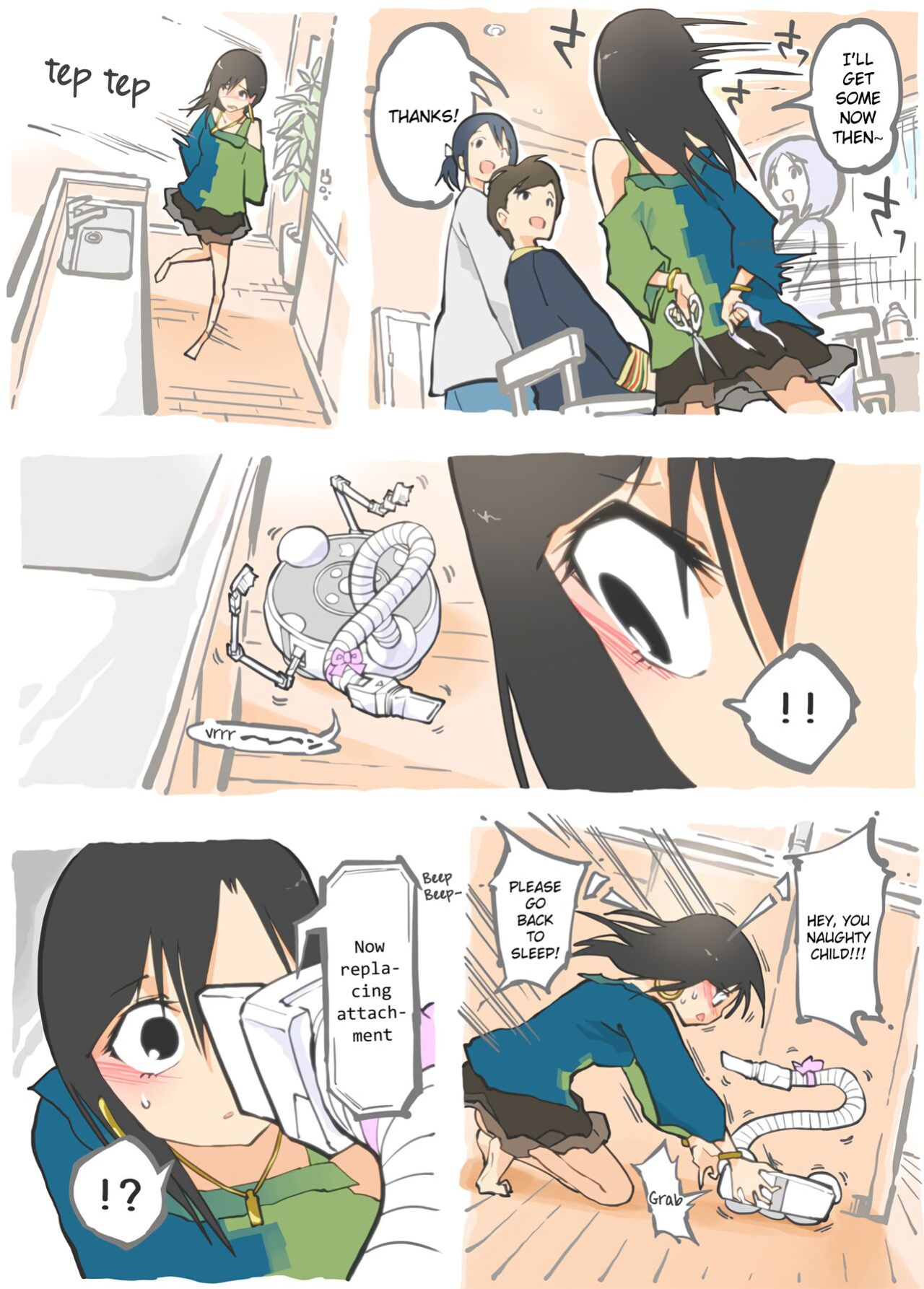 [Alpaca Club] Molested by a Vacuum Cleaner - Kohai's Home Visit -