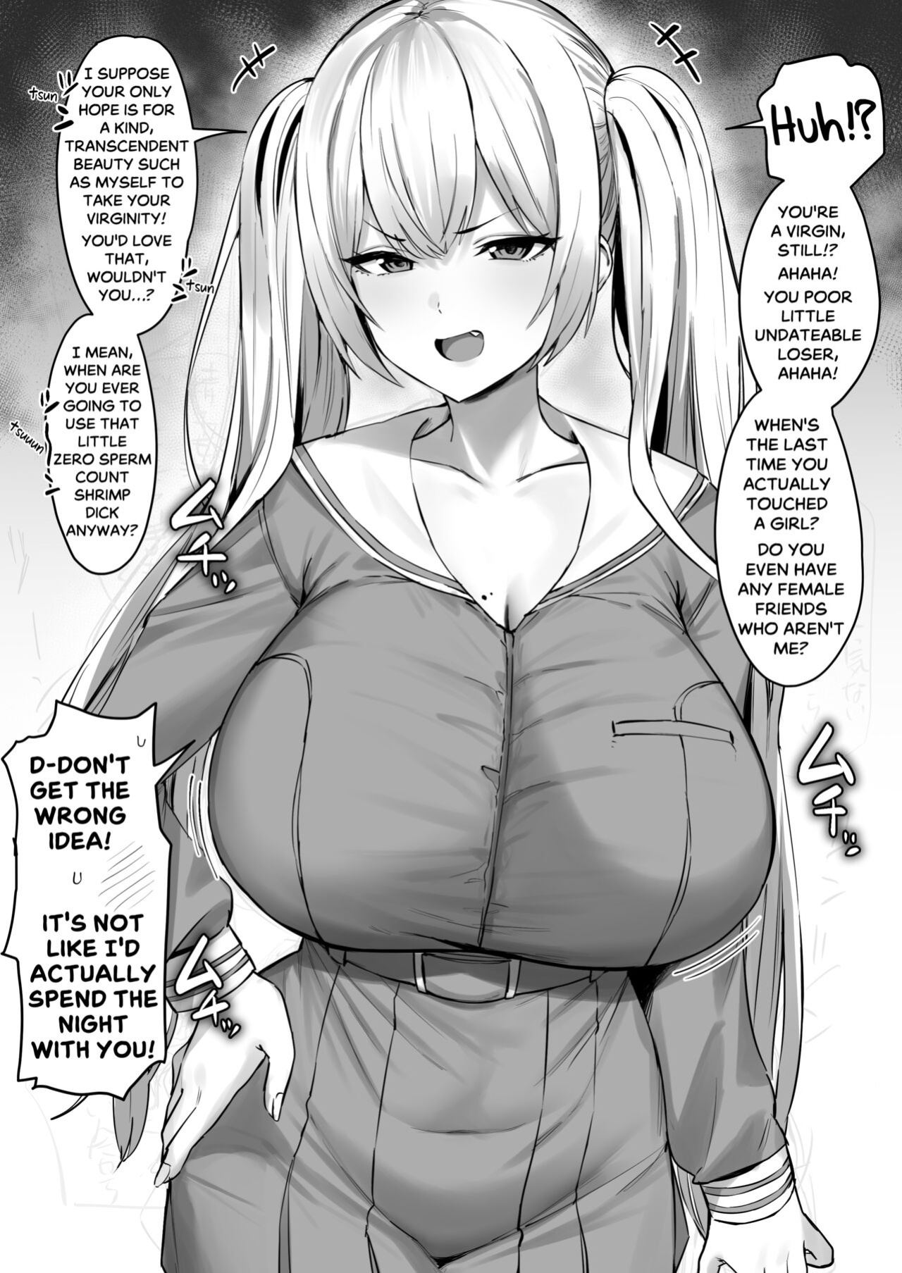[Hotate-chan] Katte ni Doutei to Kanchigai shite kuru Kotekote no Tsundere Kinpatsu Twintail | Tsuper Tsundere Twintail Blonde Mistakes You as a Virgin [SaLamiLid]