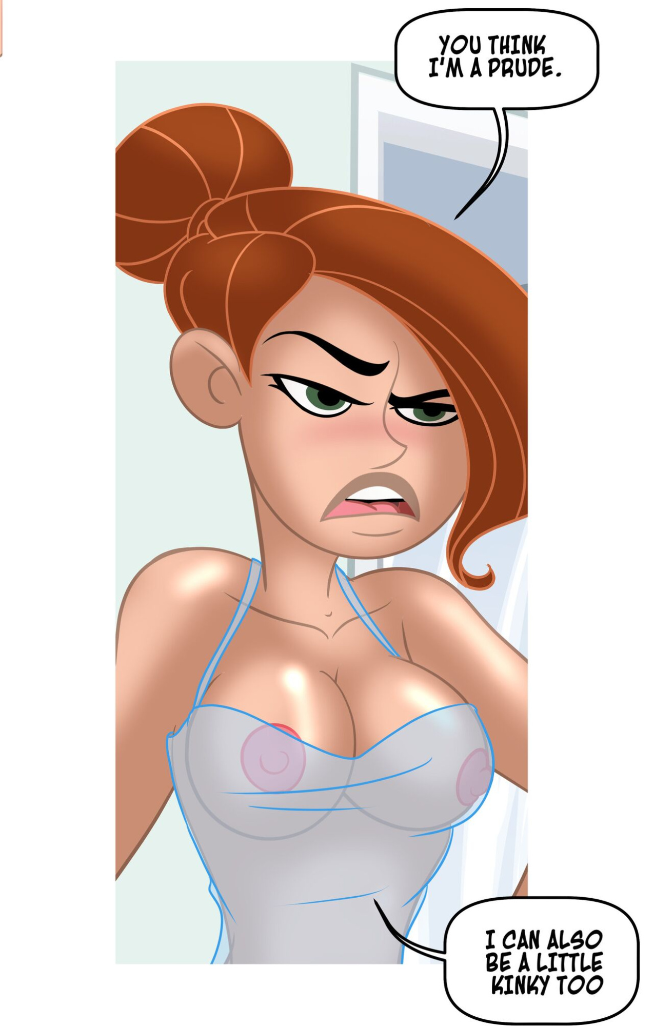Kinky Possible - Becoming A Queen Of Spades (Kim Possible) [Tease Comix] [altared composition]