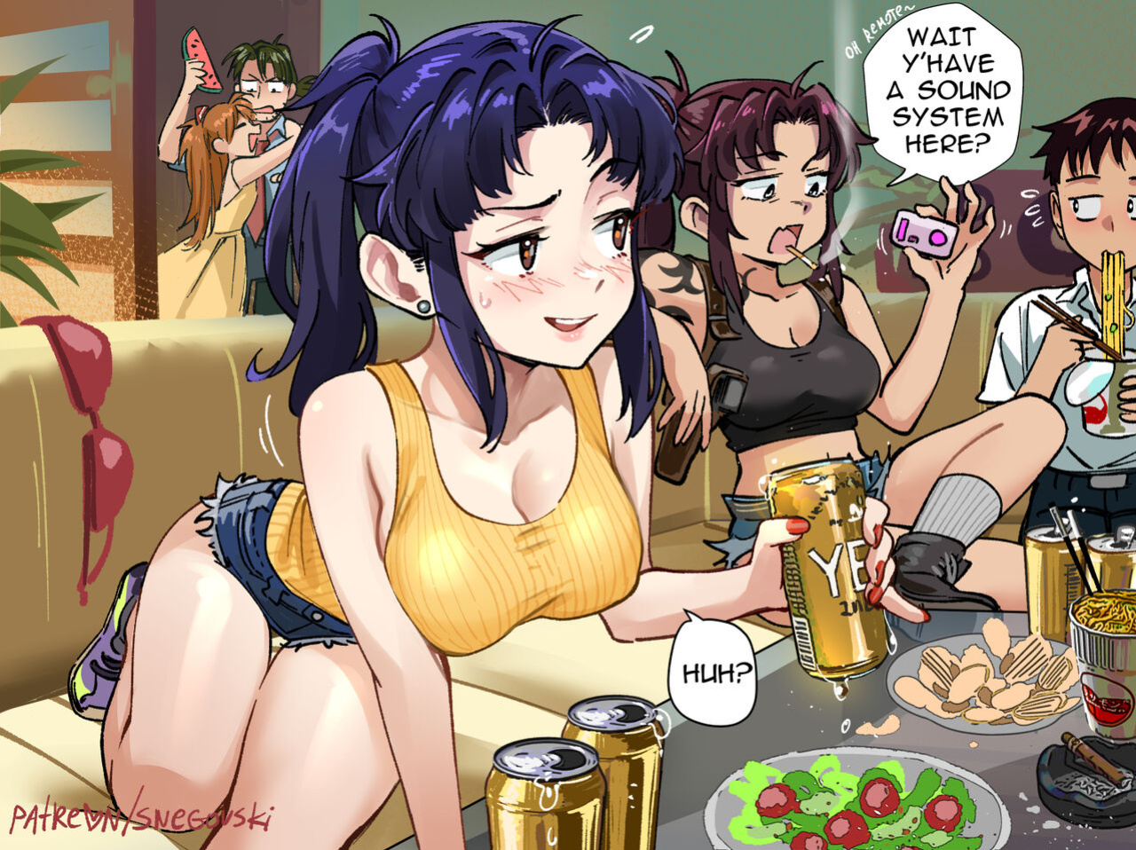 [Snegovski] Misato/Revy's Favorite Mixtape???? (Black Lagoon, Evangelion)