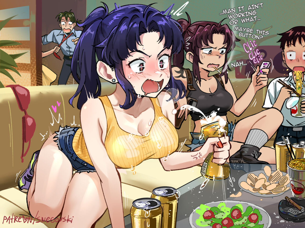 [Snegovski] Misato/Revy's Favorite Mixtape???? (Black Lagoon, Evangelion)