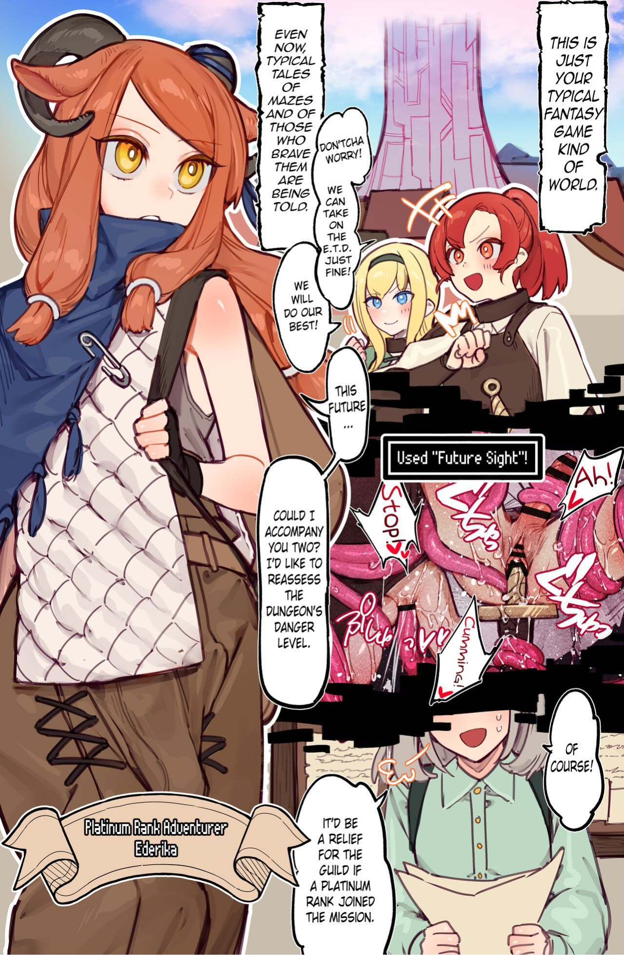 [Asanegi Shouten (Mirin to Chikuwa)] Yoku Aru Ero Trap Dungeon Mono -Mirai ga Mieru kara ETD nante Yoyuu dashi Joukyuu Boukensha ga Seiyoku ni Makeru Wake Nai Hen-